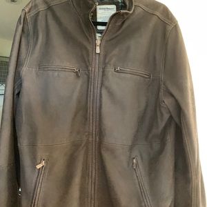 Tommy Bahama brown leather jacket